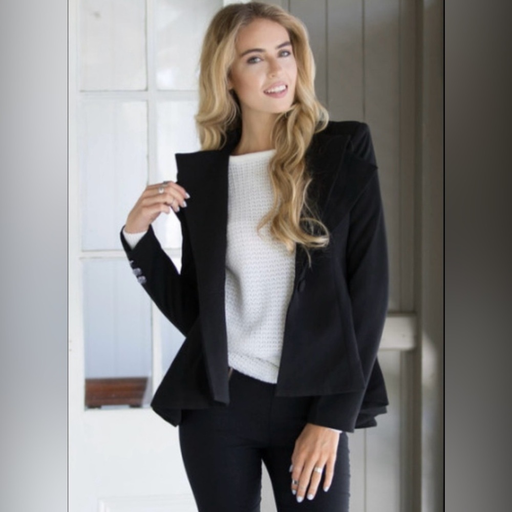 Lookbook Store Peplum Waist Blazer - Picture 4 of 12